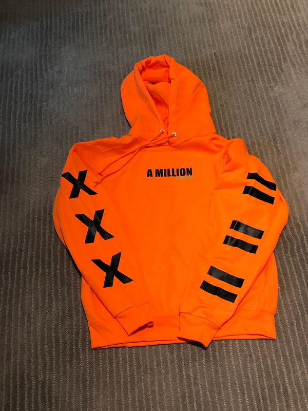 AMILLIONTHOUSANDS - Orange hooded sweater