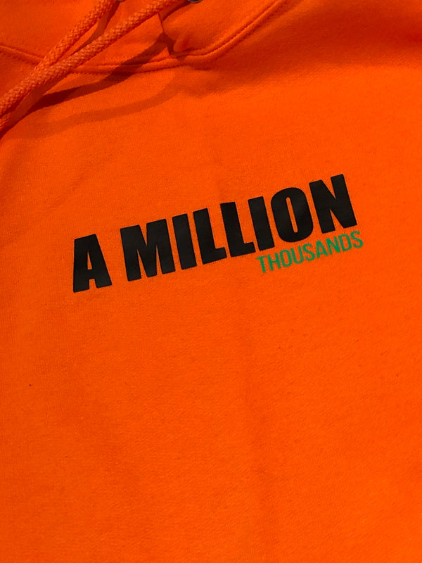 AMILLIONTHOUSANDS - Orange hooded sweater